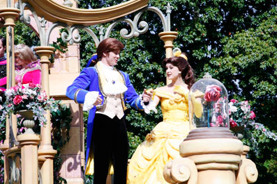 Parade with Beauty and the Beast